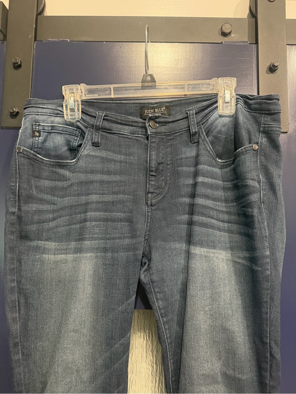 Judy Blue Women's Straight Leg Faded Blue Jeans